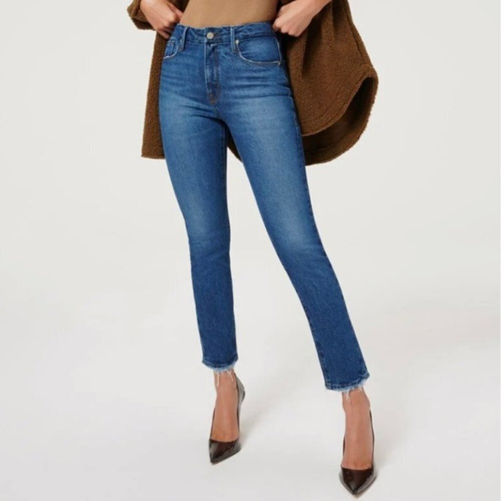 Good American Good Classic Jeans‎ in Blue 844